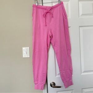 Aerie Pink High Rise Tapered Joggers